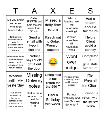 Do You Know Who Bingo Card