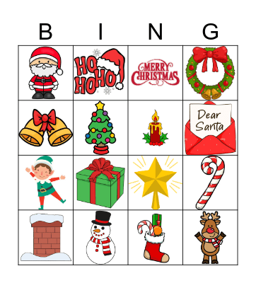 Christmas Bingo Card