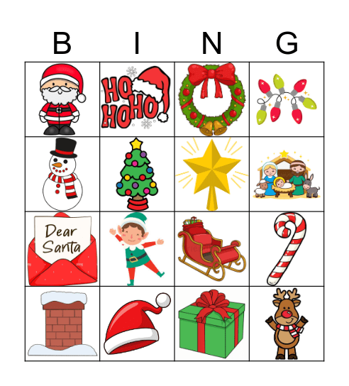 Christmas Bingo Card
