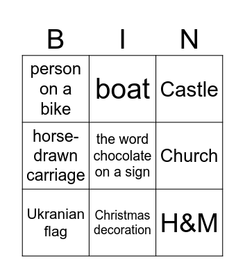 Brugge Bingo Card
