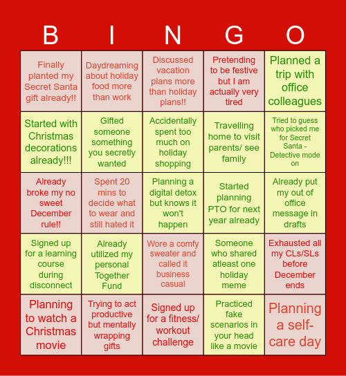 GIGGLE GRID 🎅🎄🎁 Bingo Card