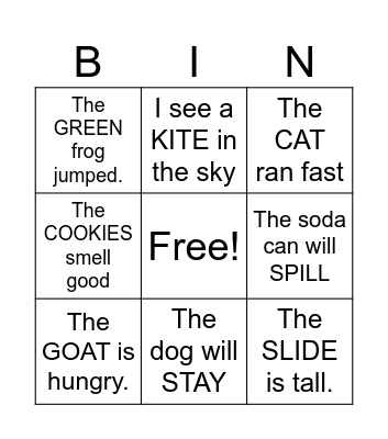 A. CHERRY Bingo Card