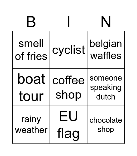 Sinja Schauer_Germany Bingo Card
