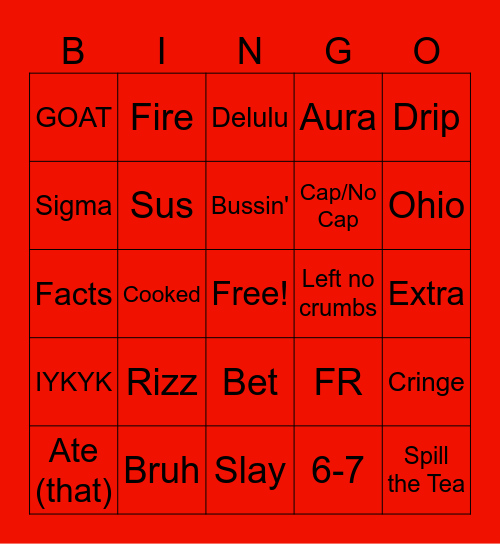 LMS Lingo Bingo Card
