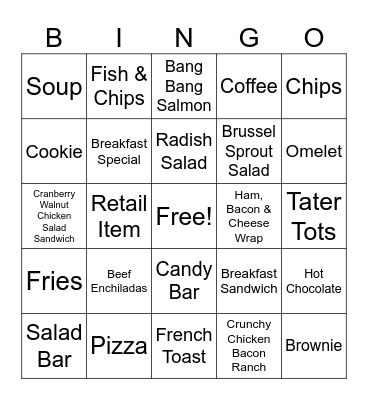 Rooftop Bingo Card