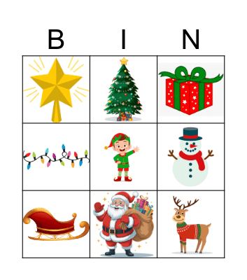 Christmas Bingo Card