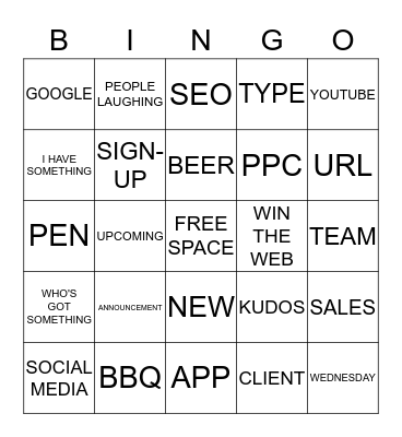 Active Listening Excercise Bingo Card