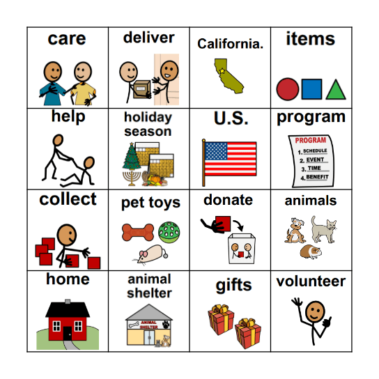 Santa Paws N2Y Bingo Card