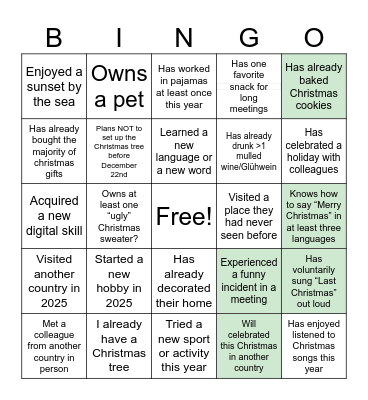 BI NGO_Christ mas Bingo Card