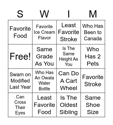 Find Someone Who... Bingo Card