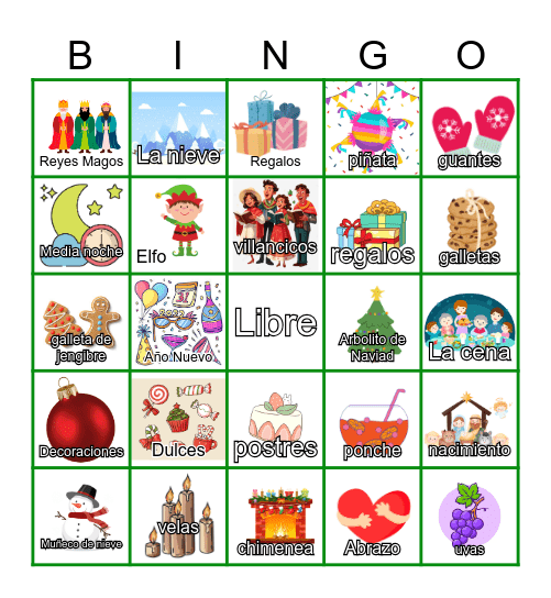 La Navidad Bingo Card