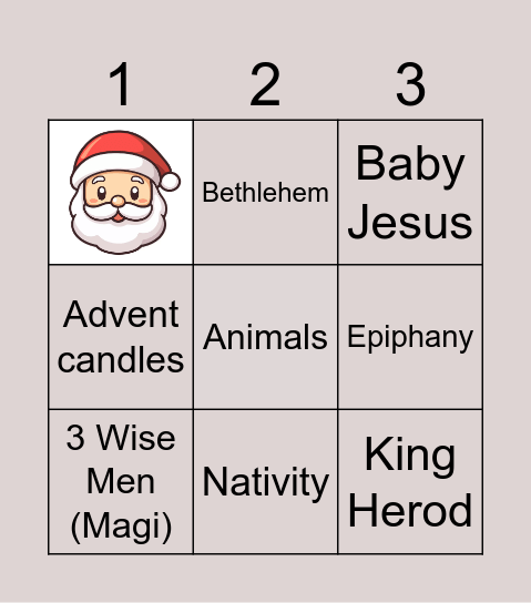 Christmas Bingo Card