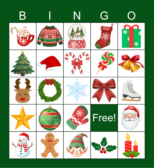 Holiday Bingo! Bingo Card