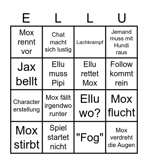 Coop mit Ellu Bingo Card