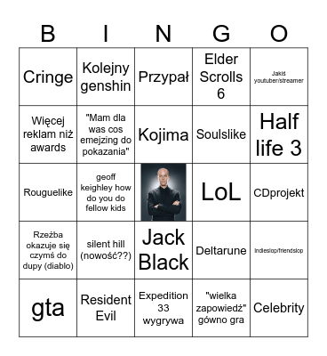TGA2025 Bingo Card