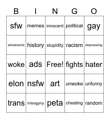 x Bingo Card