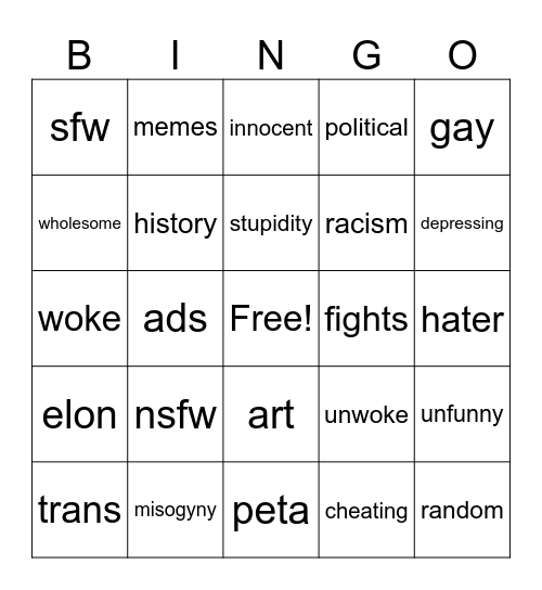 x Bingo Card