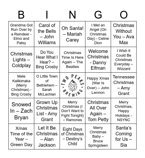 🎶🎄Christmas Music Bingo #2 🎄🎶 Bingo Card