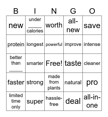 Buzzword Bingo Card