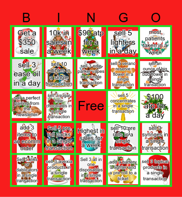 Christmas Bingo Card