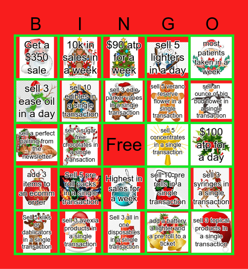 Christmas Bingo Card