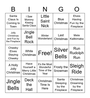 CHRISTMAS MB Round 1 Bingo Card