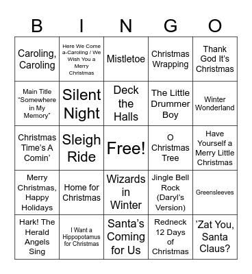 CHRISTMAS MB Round 3 Bingo Card
