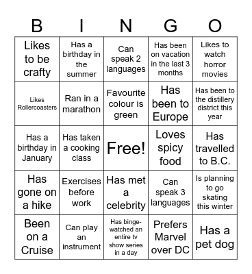 PMAB BRANCH BINGO Card