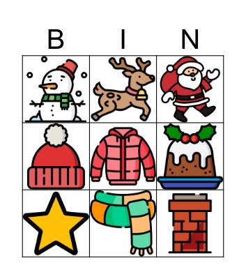 Bingo Nollag Bingo Card