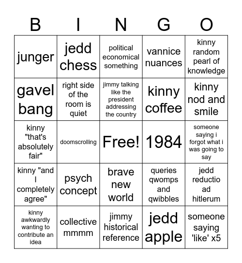 ap lang bingo Card