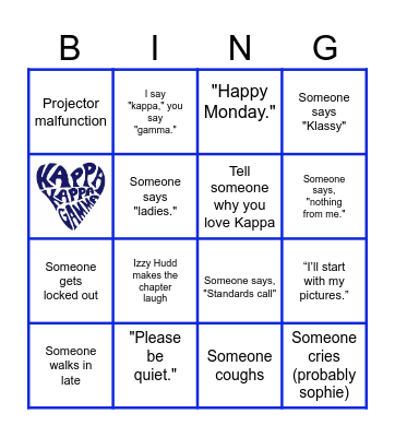 LAST 2025 LT Chapter Bingo Card