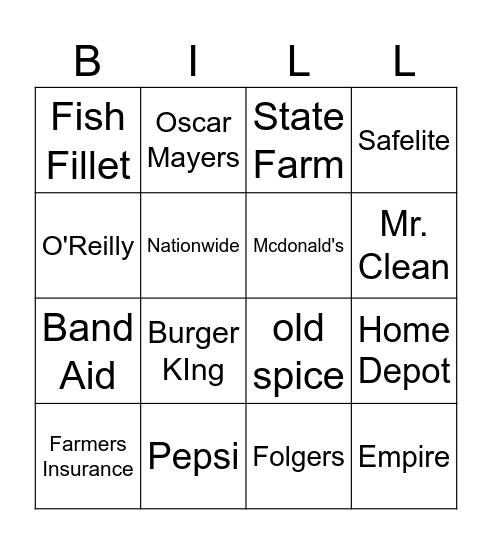 Jingles pay's the Bingo Card