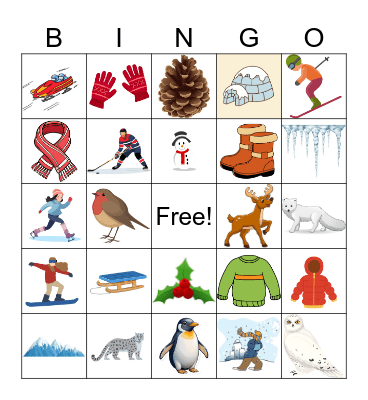 Winter Bingo Card