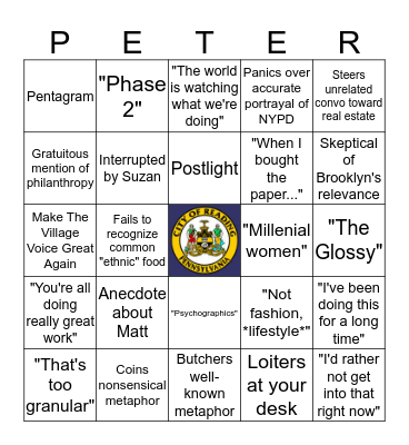 Barbey Bingo! Bingo Card