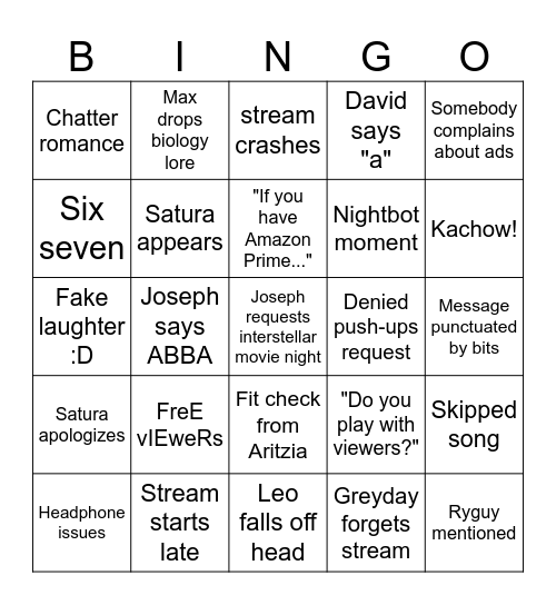 truthbetoldwereplayingbingo Card