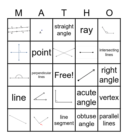 G.1 Common Geometry Terms! Bingo Card