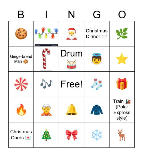 CHRISTMAS BINGO Card