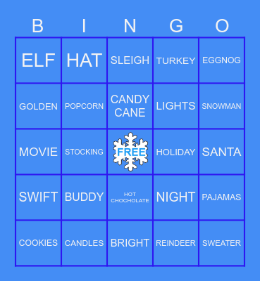 Winter Remote Bingo Card
