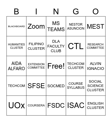 DLA CHRISTMAS PARTY 2025 Bingo Card