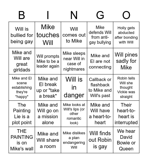 BYLER BINGO Card