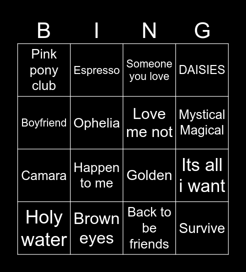 .977 The Mix Bingo Card