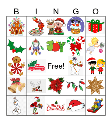 Christmas Bingo Card