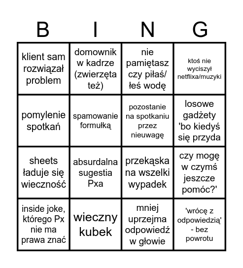 INB4 BINGO Card