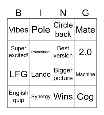 Omnitas Bingo Card