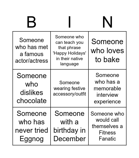 Bingo Card