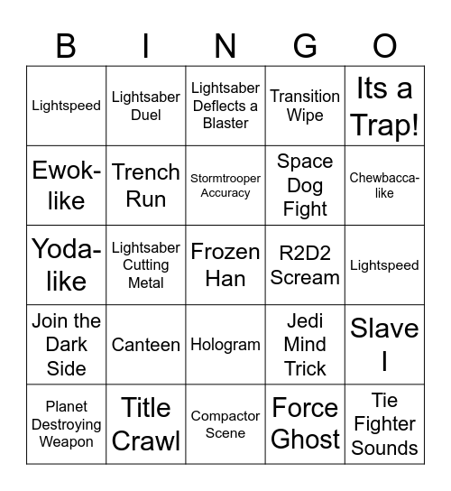 Destiny 2 Renegades Bingo Card