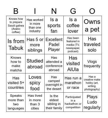 Bingo Card
