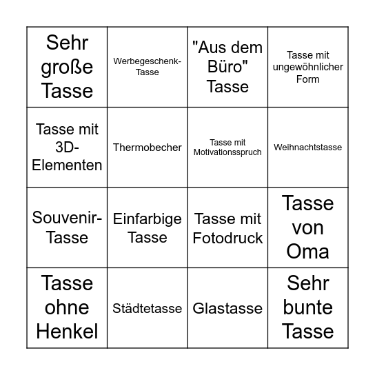 Dassn-Bingo Card