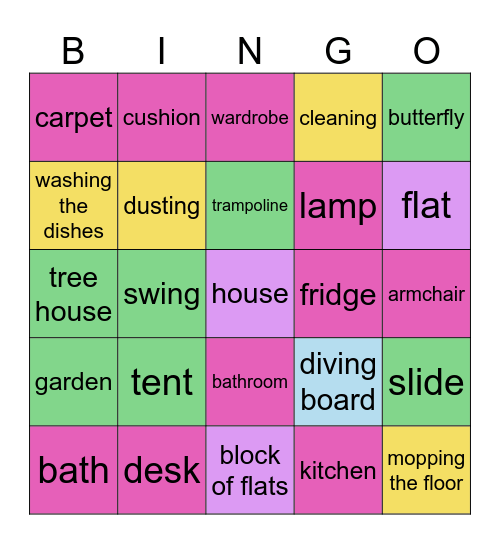 My place in the house (U2) Bingo Card