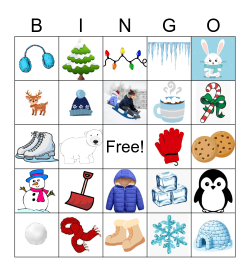 Winter Bingo Card